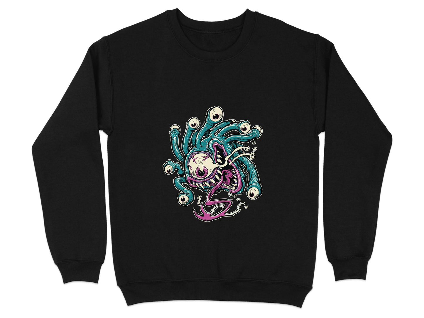 Eye Monster Colorful Fantasy Illustration Graphic Sweater - Design & Vybe
