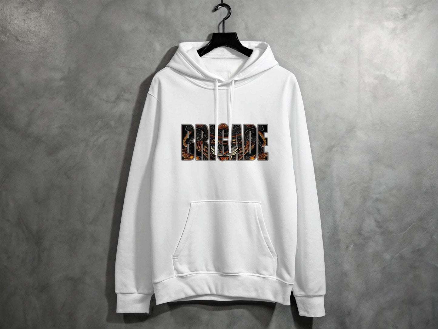 Brigade with Tiger Samurai Illustration Graphic Hoodie - Design & Vybe