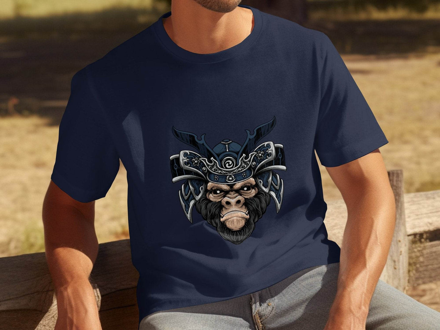 Samurai Ape Warrior Graphic Design T-Shirt - Design & Vybe