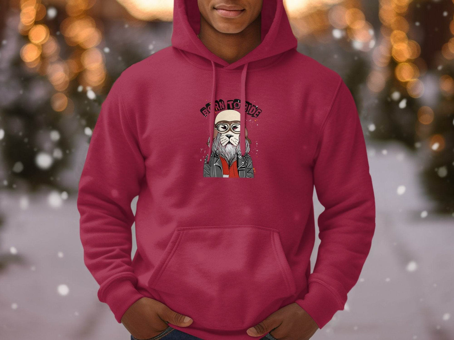 Born to Ride Cool Biker Themed Graphic Hoodie - Design & Vybe