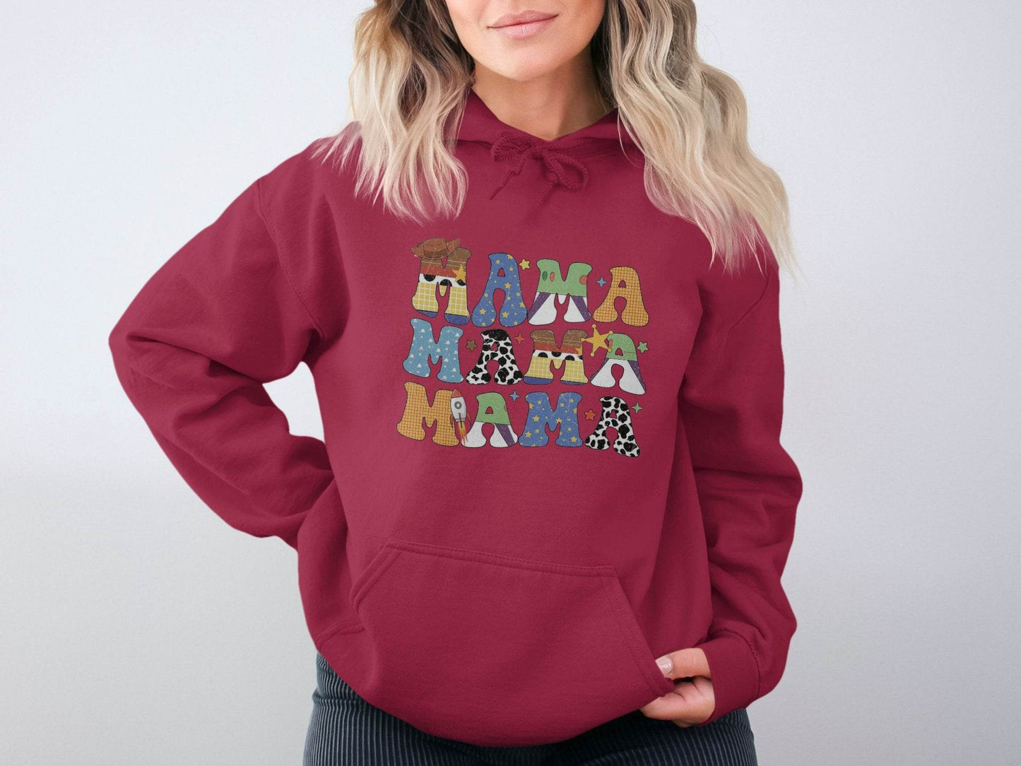 Colorful Mama Letters Cute Family Mama Life Hoodie - Design & Vybe
