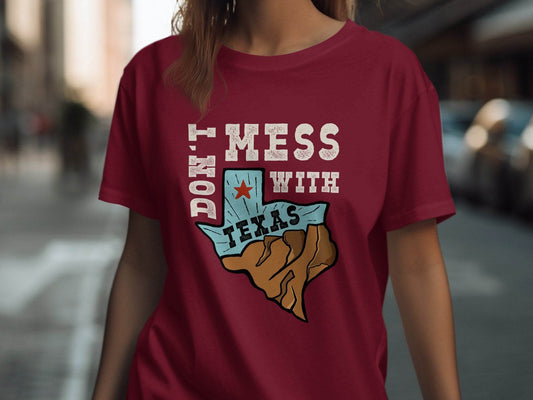 Iconic Don't Mess with Texas Graphic T-Shirt - Design & Vybe