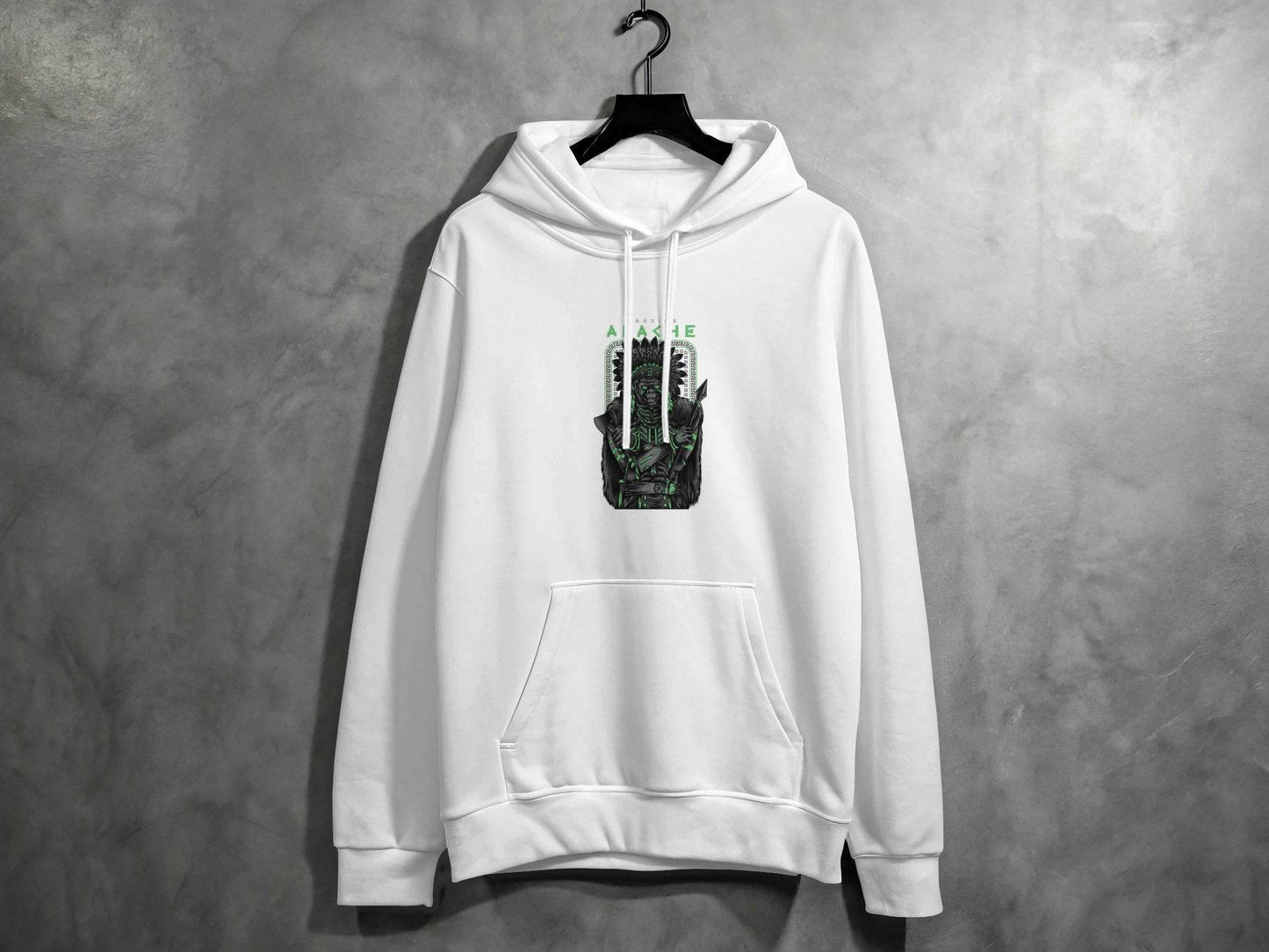 Warrior Apache Gorilla Illustration Artwork Graphic Hoodie - Design & Vybe