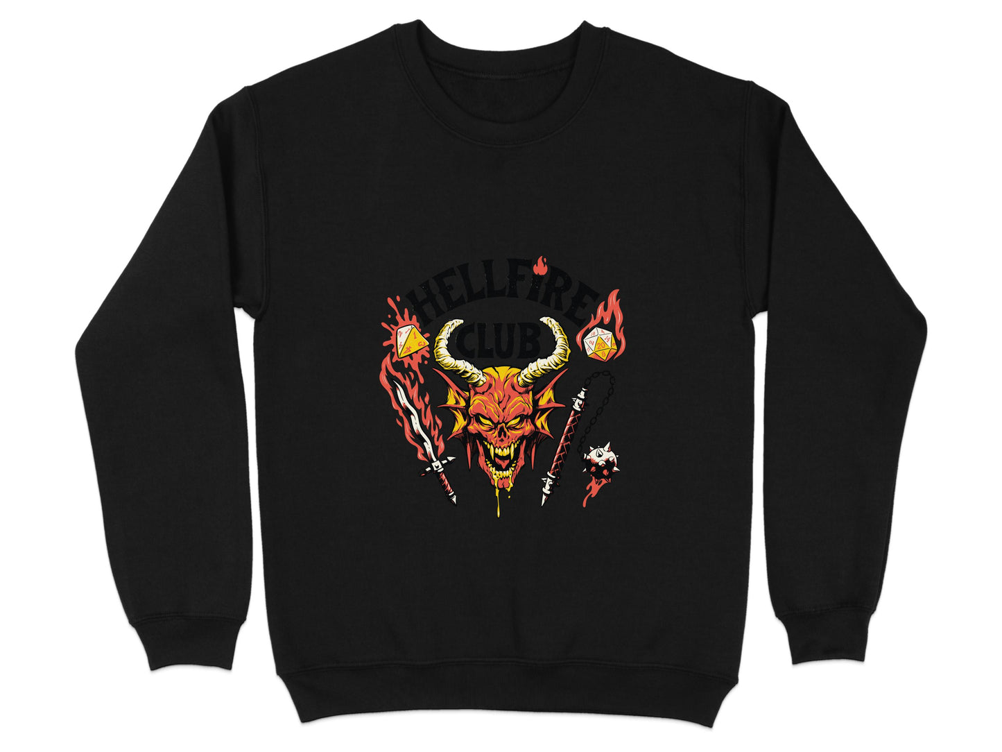Hellfire Club Graphic Sweatshirt Demon Design product