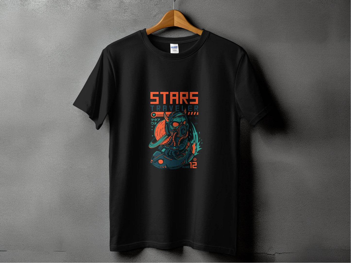 Stars Traveler Numb Twelve Graphic Cool Space T-Shirt - Design & Vybe