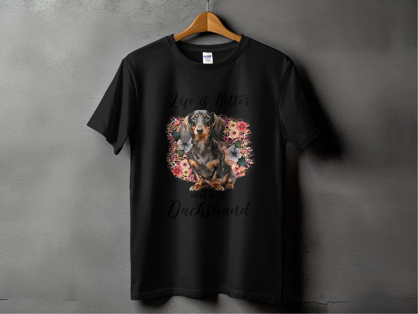 Life is Better with a Dachshund Cute Doggy Animal T-Shirt - Design & Vybe