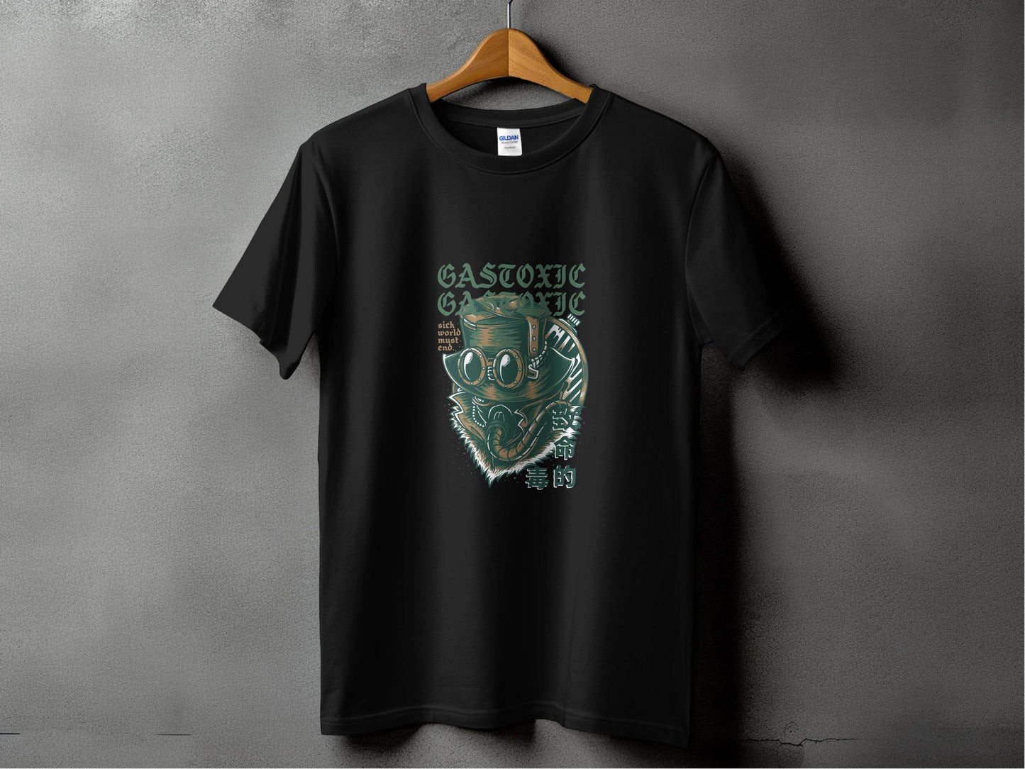 Gastoxic Sick World Must End Illustrated Artwork T-Shirt - Design & Vybe