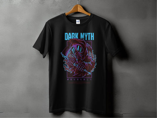 Dark Myth Grim Reaper Masked Artwork Design T-Shirt - Design & Vybe