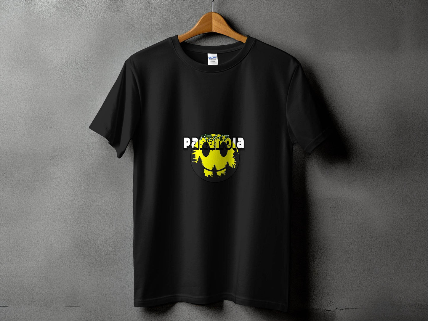 Paranoia With Japanese Text Graphic Image T-Shirt - Design & Vybe