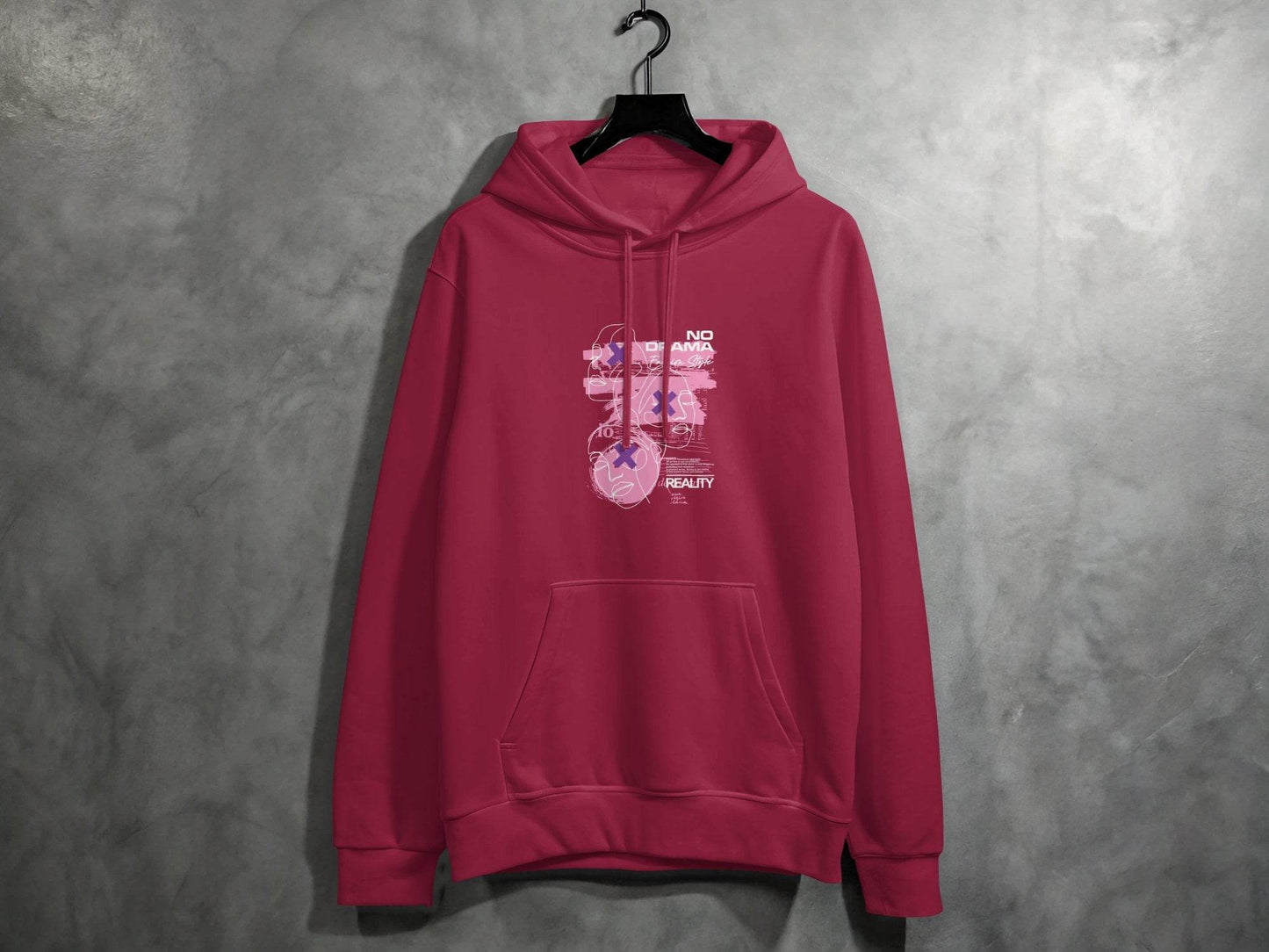 No Drama Fashion Style Reality Art Graphic Hoodie - Design & Vybe