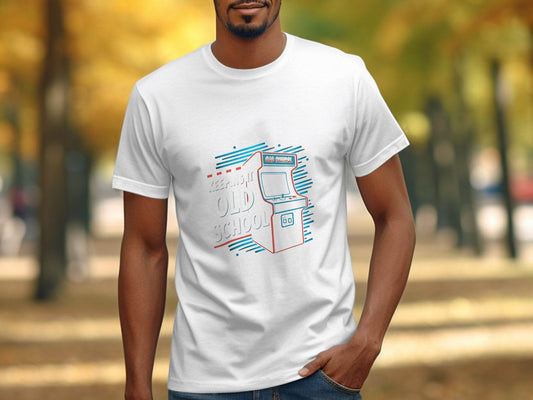 Keeping It Old School Vintage Arcade Game Machine T-Shirt - Design & Vybe