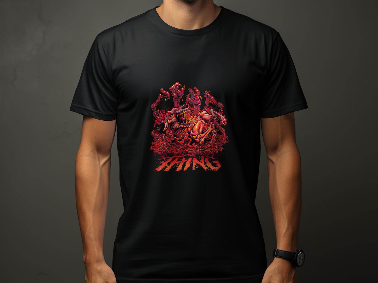 The Thing Horror Monster Dog Graphic Art Design T-Shirt - Design & Vybe