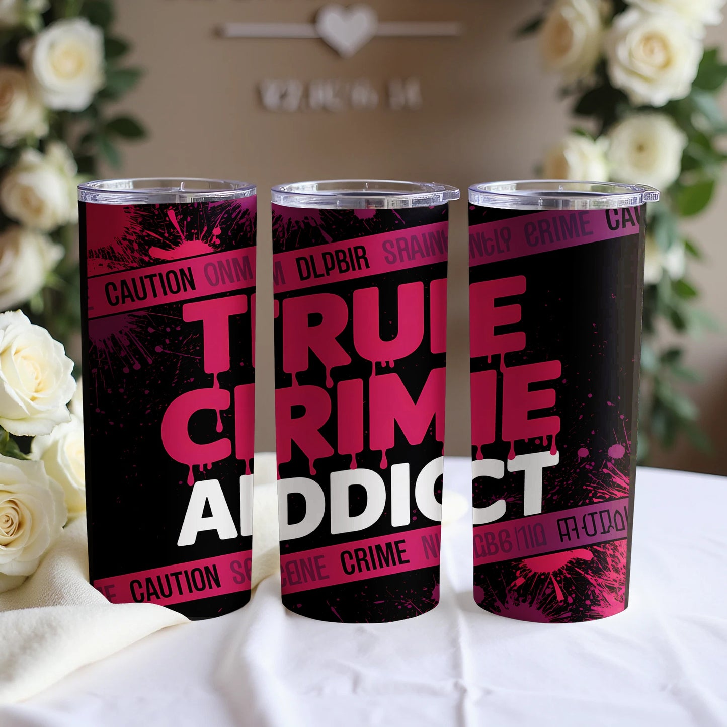True Crime Addict Tumbler for Crime Enthusiasts product type