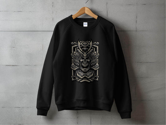 Samurai Warrior Skull Art Design Sweater - Design & Vybe