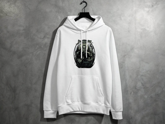 Vintage Frankenstein Rocks Graphic Design Hoodie - Design & Vybe