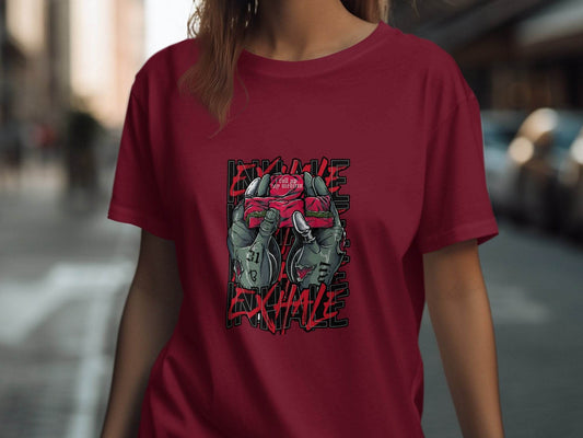 Inhale Exhale I Roll Up My Medicine Graphic Design T-Shirt - Design & Vybe