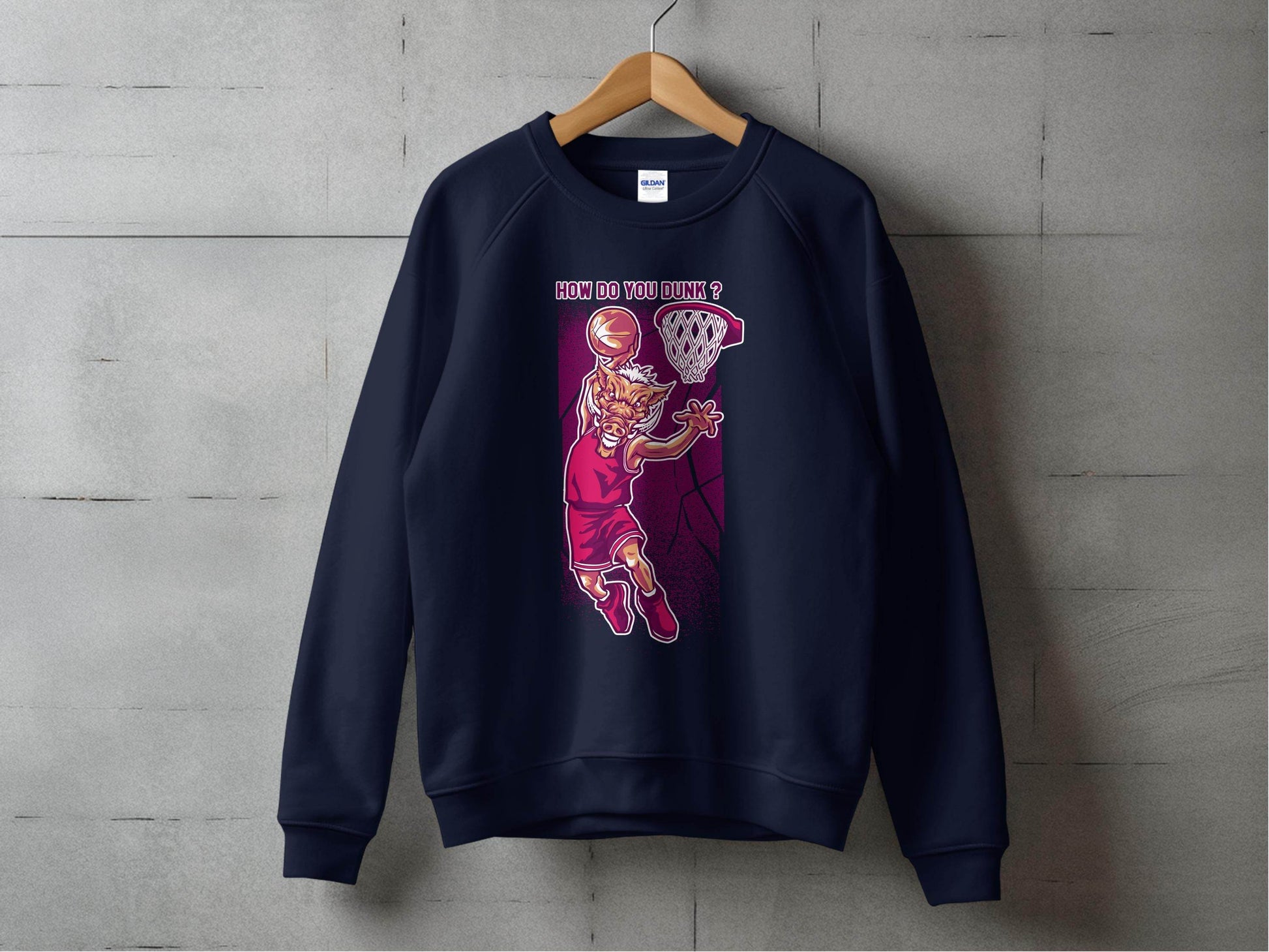 How Do You Dunk Basketball Graphic Sweater - Design & Vybe