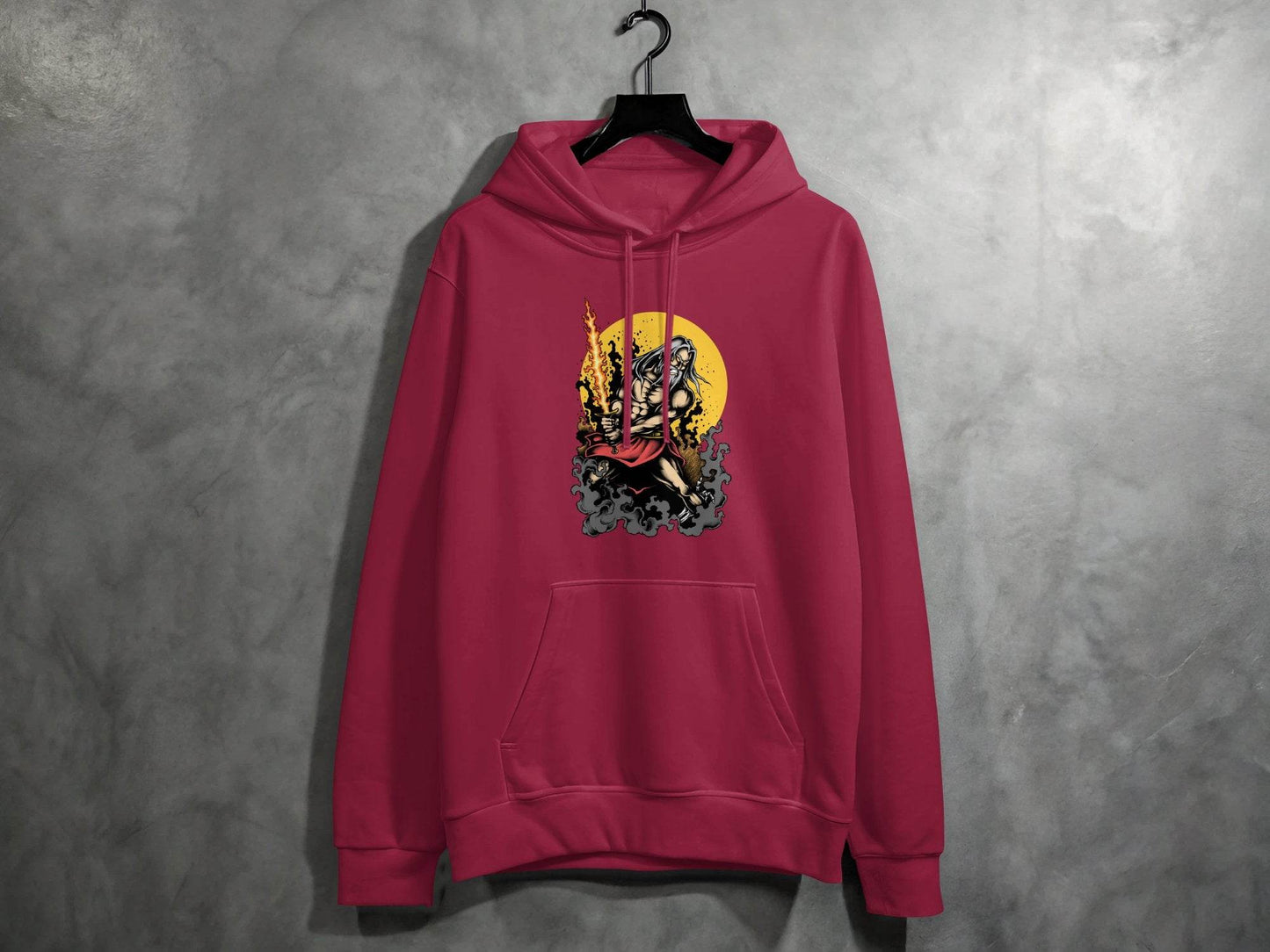 Epic Warrior Mythology God Zeus Graphic Unique Artistic Hoodie - Design & Vybe