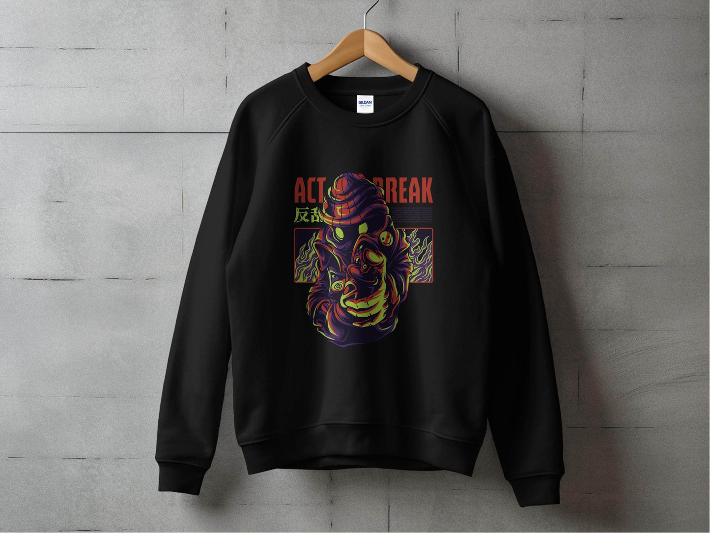 Act Break Graffiti Style Creative Design Sweater - Design & Vybe