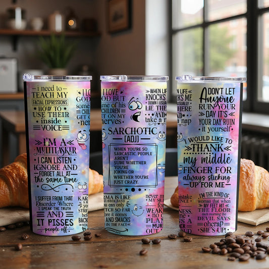 Inspirational Funny Quotes Printed on Tumbler product