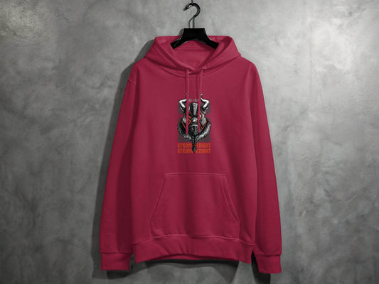 Strong Knight Samurai Graphic Funny Art Style Hoodie - Design & Vybe