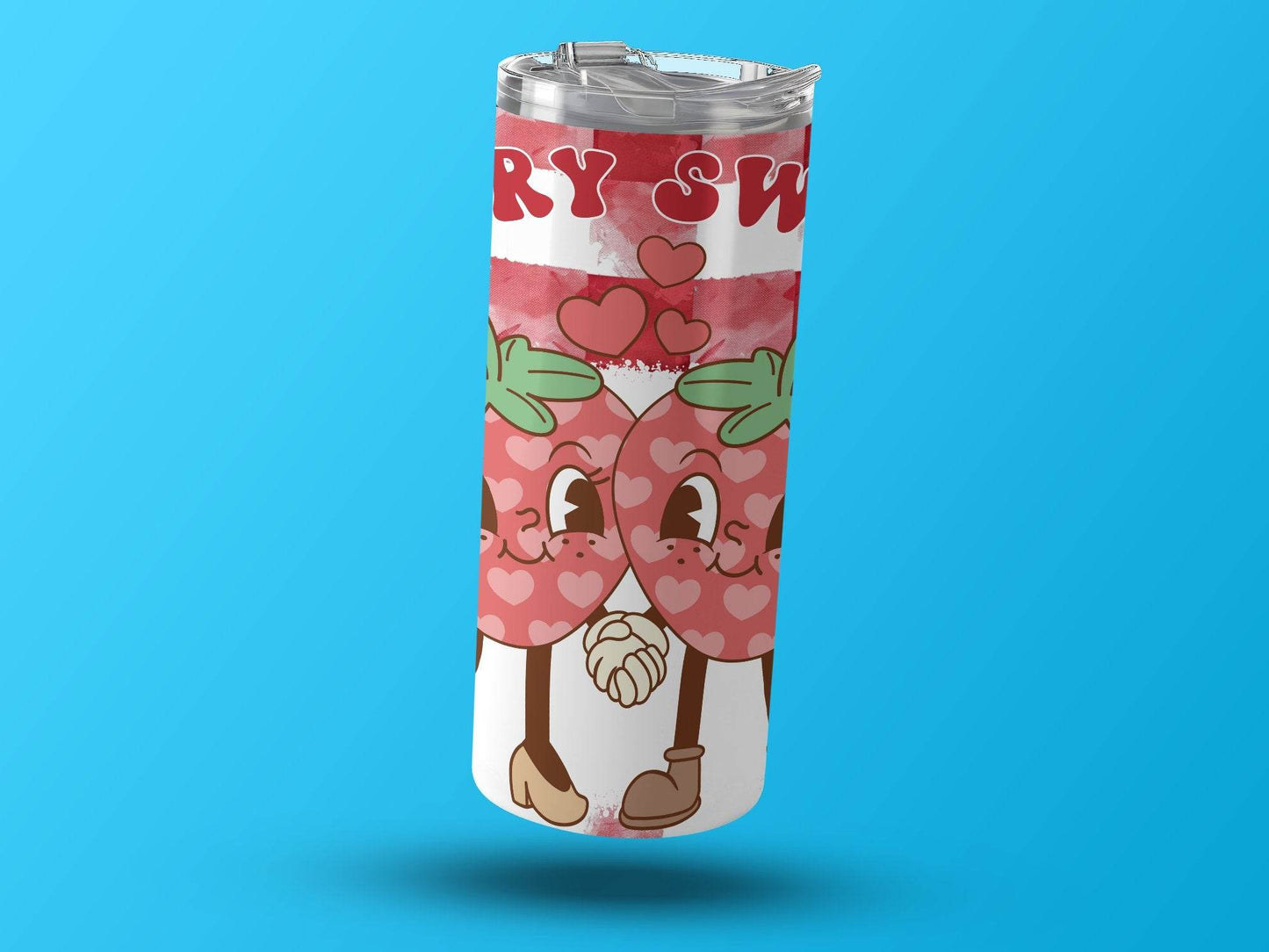 Berry Sweet Strawberries Valentines Day Gift Idea Tumbler - Design & Vybe
