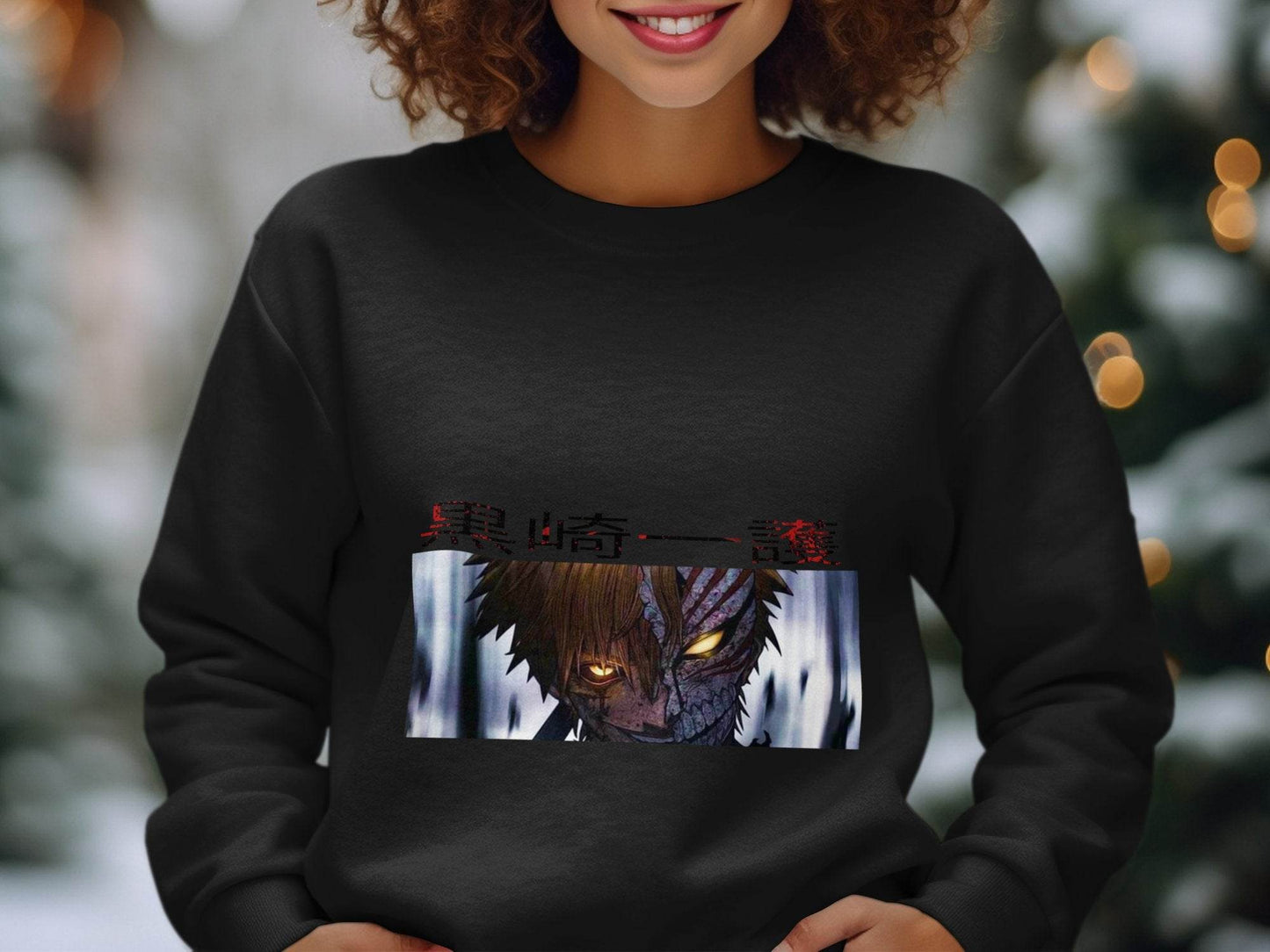Anime Character Half Mask Kurosaki Ichigo Art Sweater - Design & Vybe