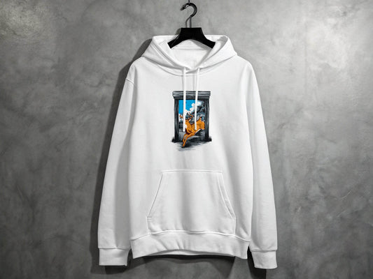 Wildlife Escape Deer Graphic Hoodie - Design & Vybe