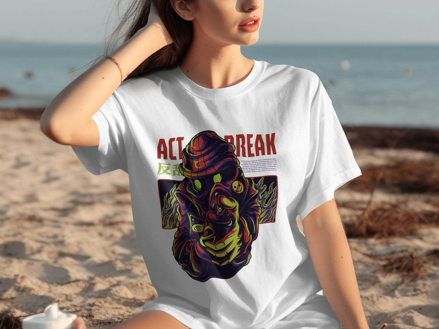 Act Break Graffiti Style Creative Design T-Shirt - Design & Vybe