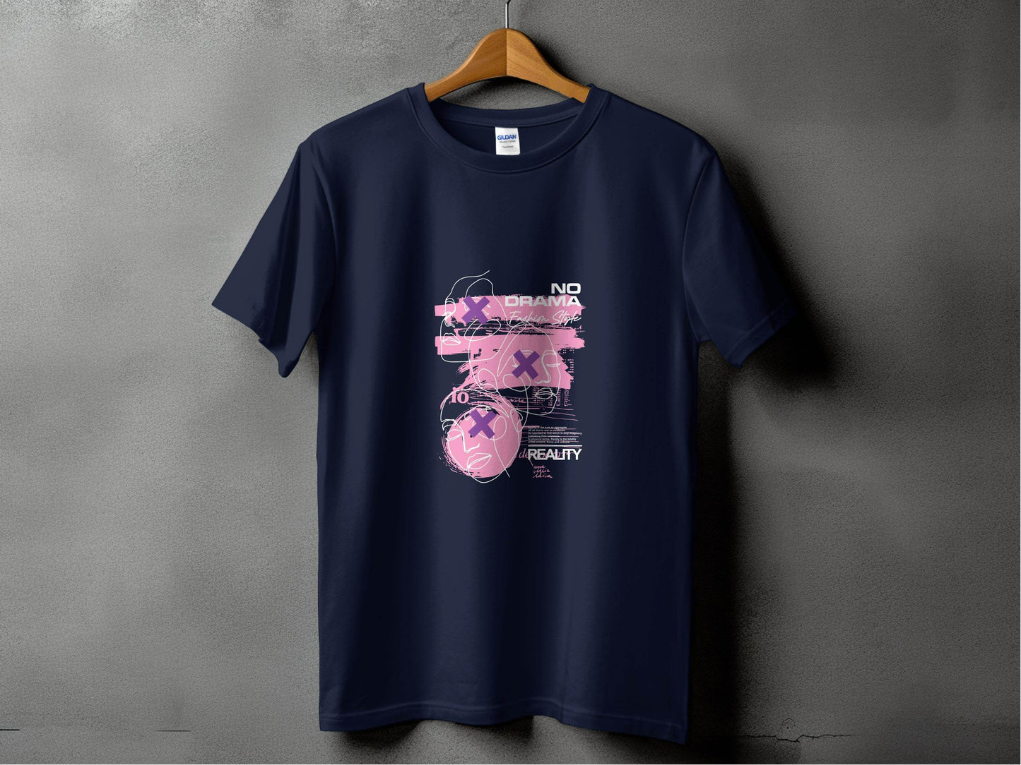 No Drama Fashion Style Reality Art Graphic T-Shirt - Design & Vybe