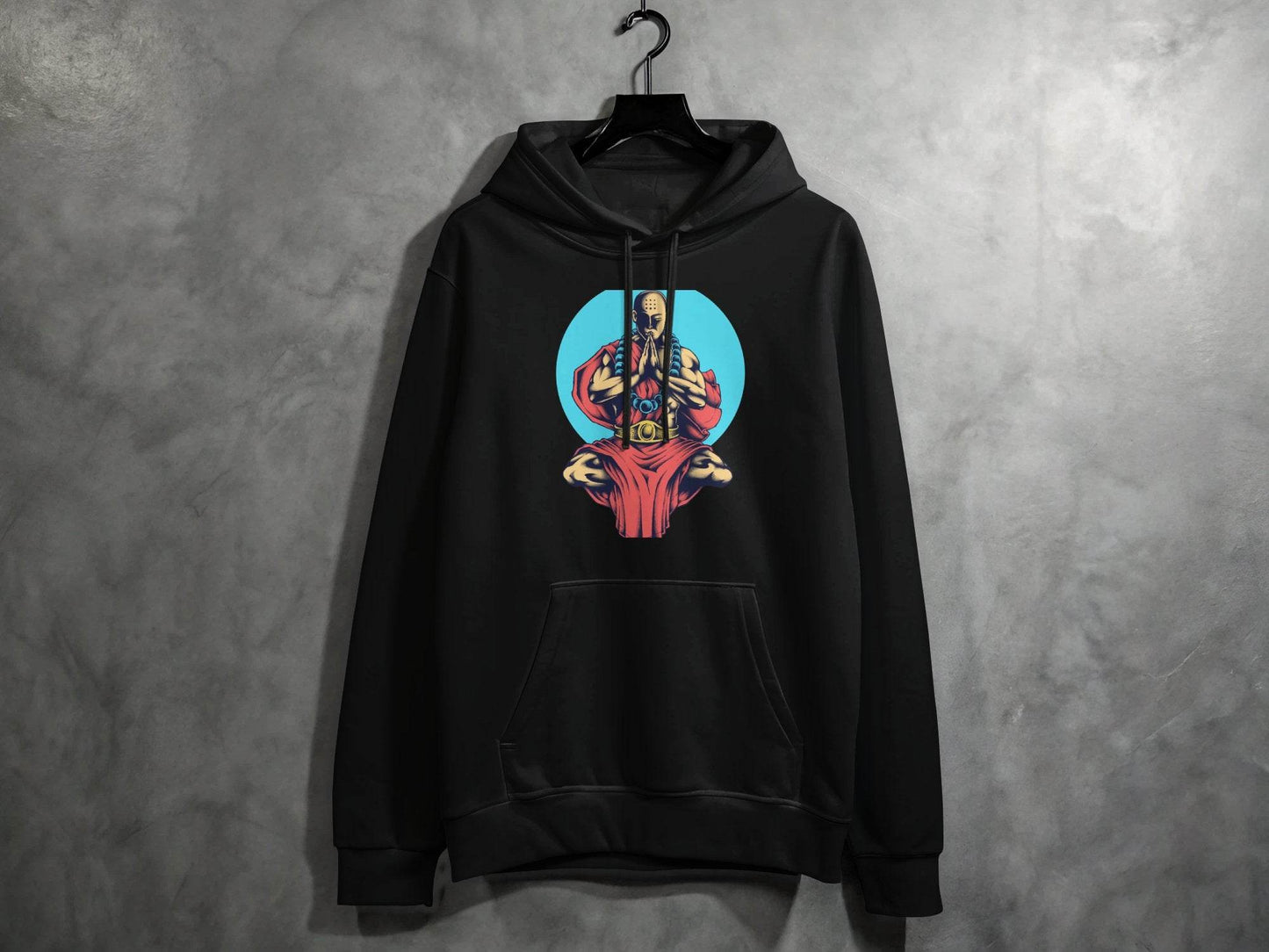Inner Peace Meditating Monk Art Comfort Hoodie - Design & Vybe