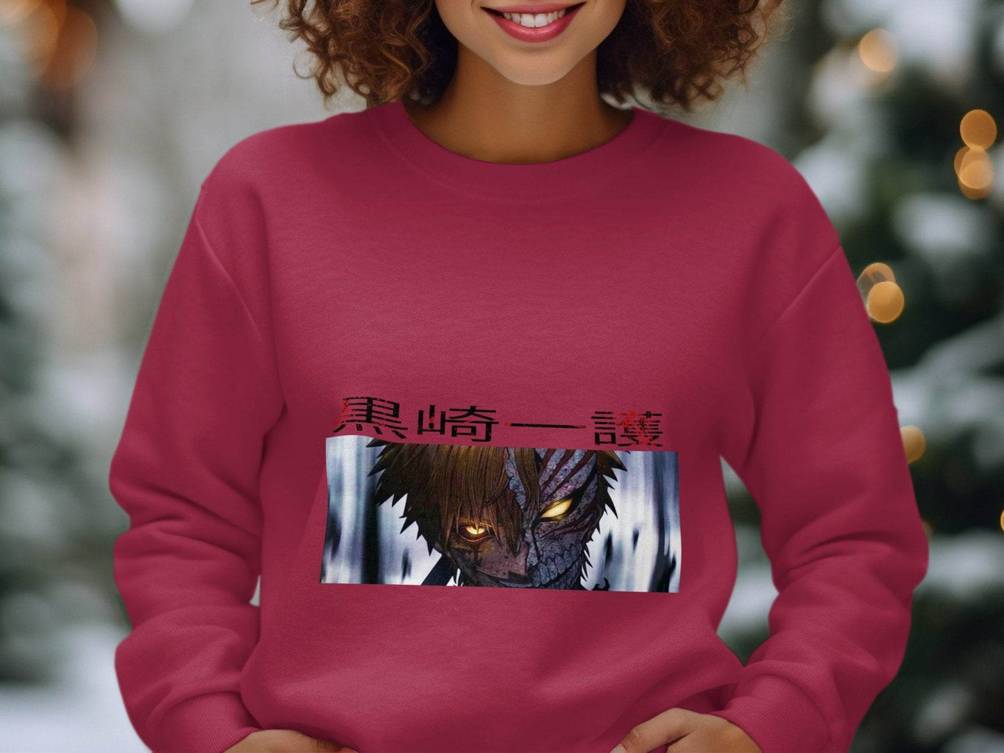 Anime Character Half Mask Kurosaki Ichigo Art Sweater - Design & Vybe