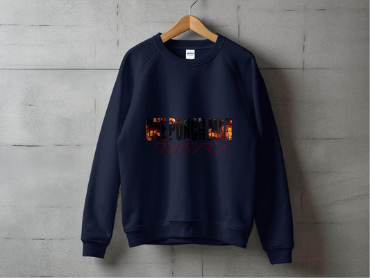 One Punch Man Design With Fire Background Novelty Sweater - Design & Vybe
