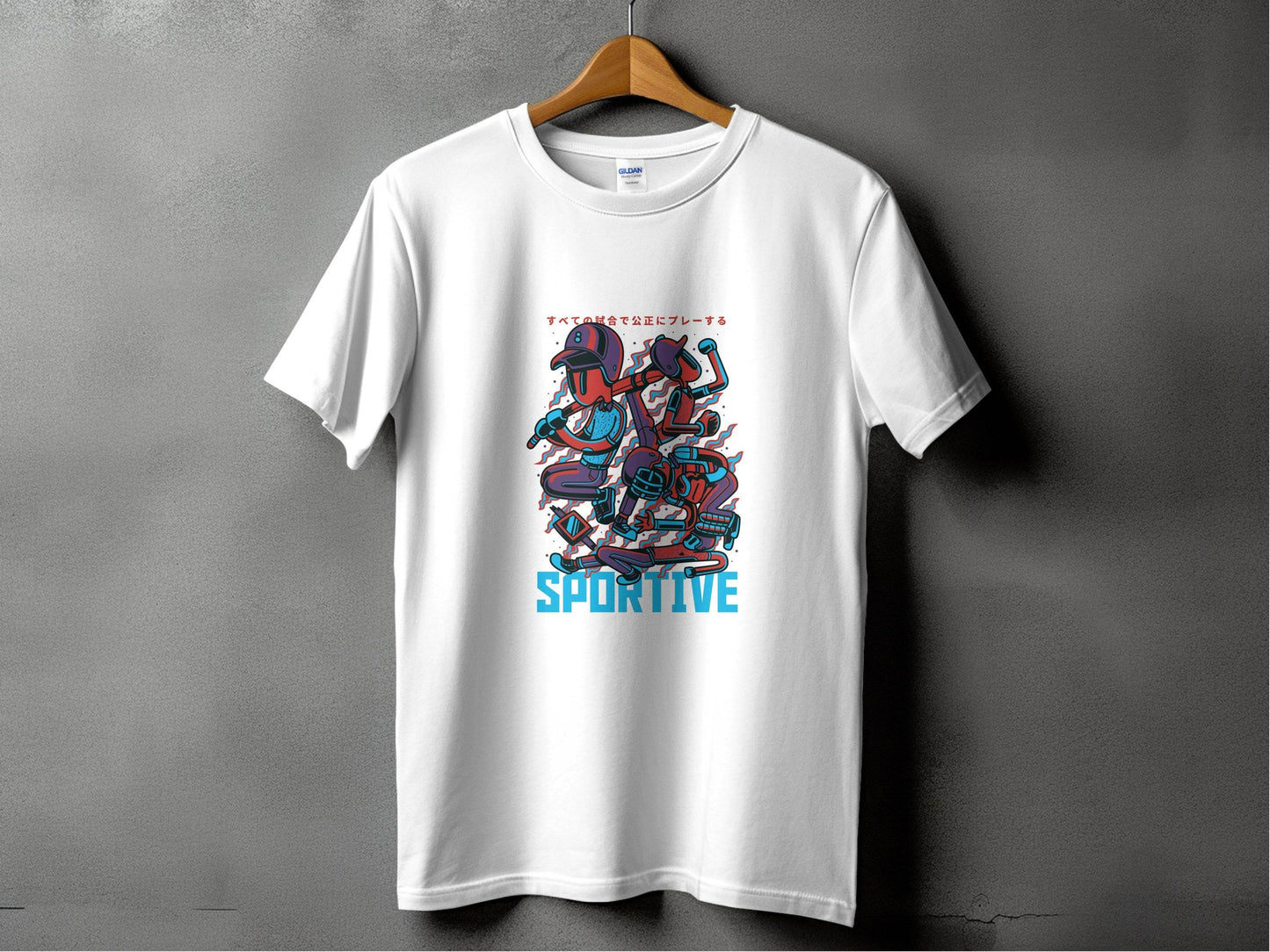 Sportive Characters Artistic Graphic Design Premium T-Shirt - Design & Vybe