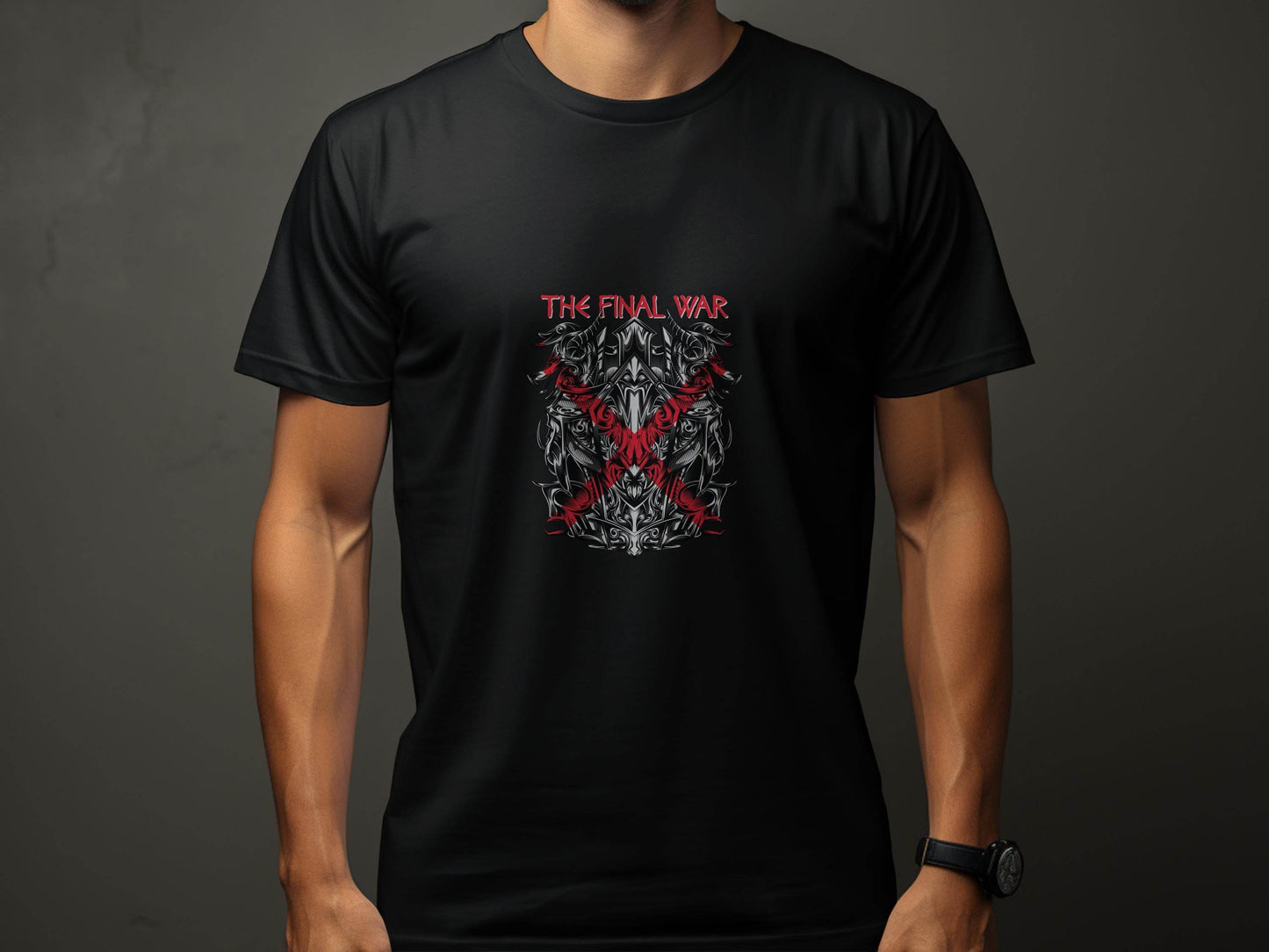 The Final War Dragon Design Graphic Print T-Shirt - Design & Vybe