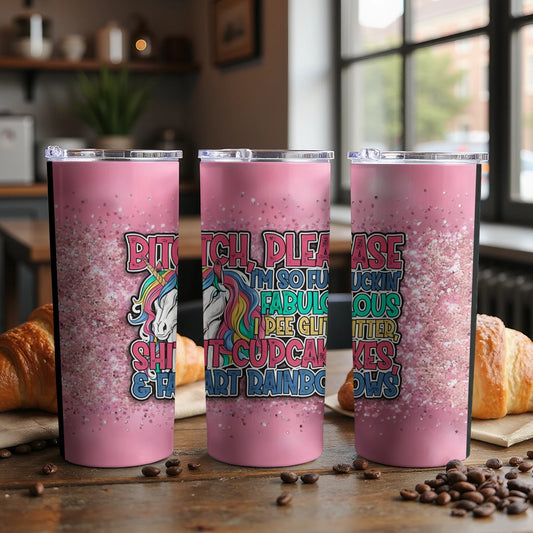 Funny Attitude Travel Mug with Unicorn Design Product