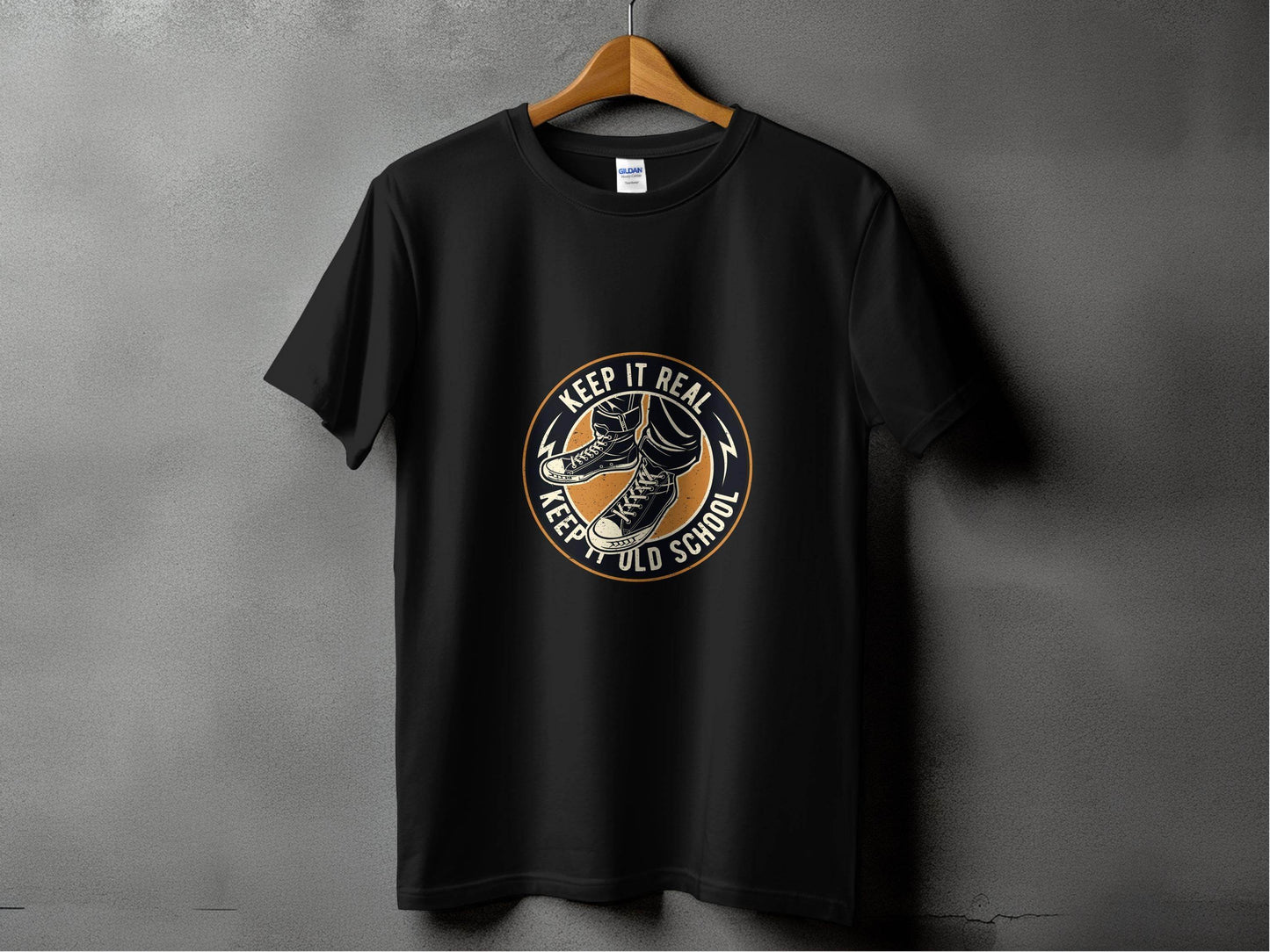 Keep It Real Keep It Old School Retro Graphic T-Shirt - Design & Vybe