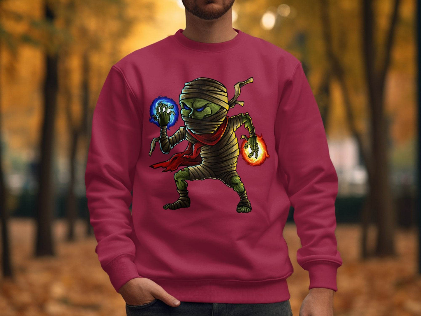 Elemental Mummy Character Design Graphic Sweater - Design & Vybe