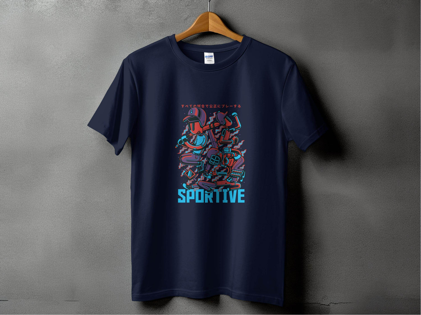 Sportive Characters Artistic Graphic Design Premium T-Shirt - Design & Vybe