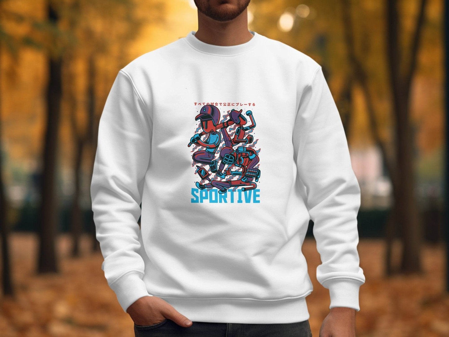 Sportive Characters Artistic Graphic Design Premium Hoodie - Design & Vybe