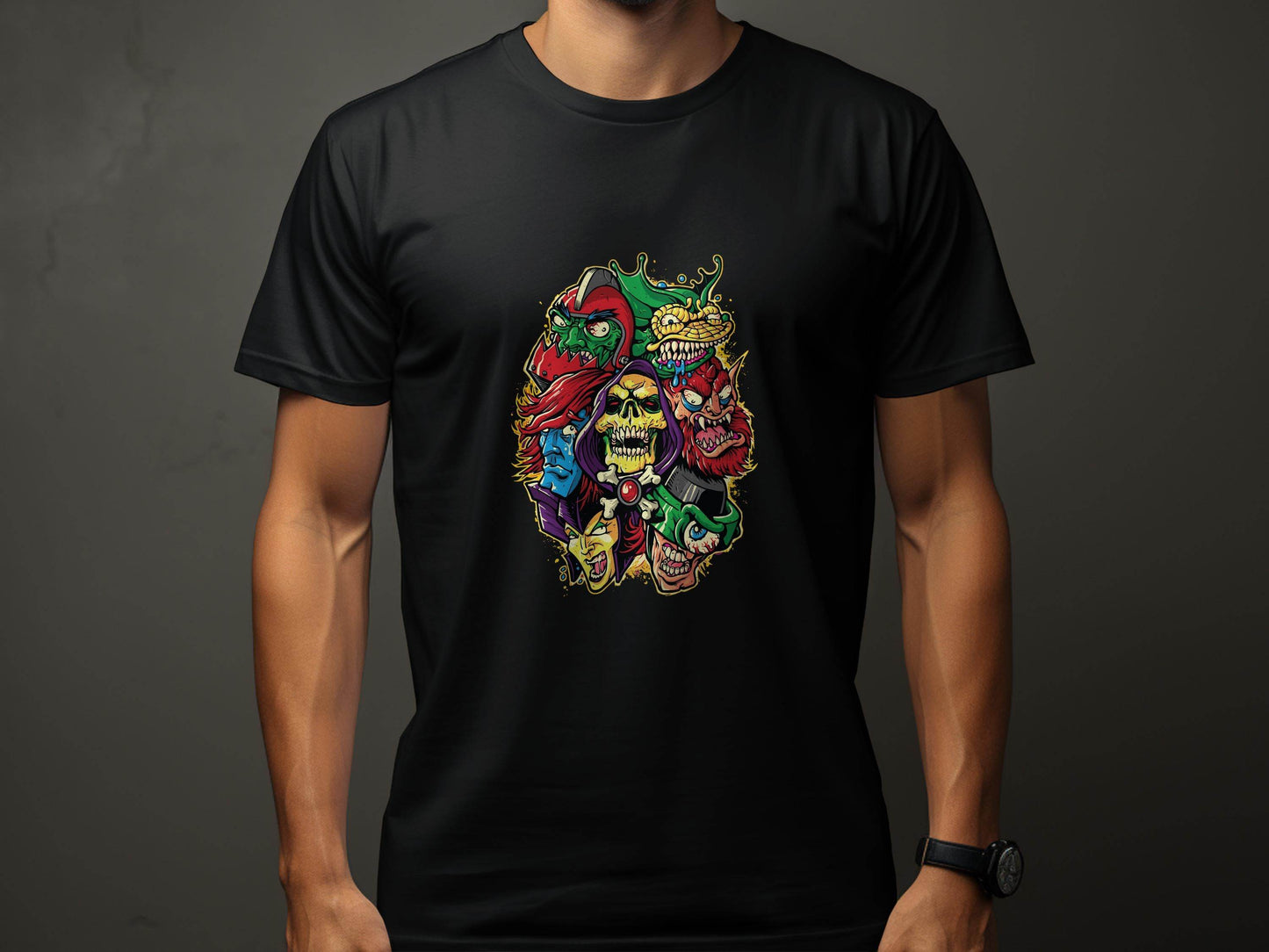 Masters of the Universe Cartoon Villains Collage T-Shirt - Design & Vybe