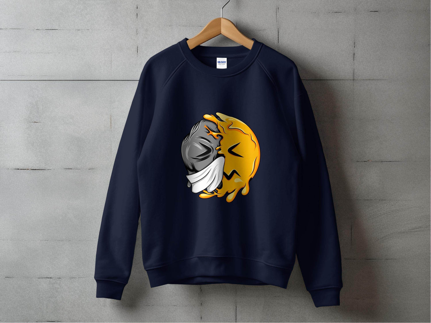 Abstract Art Smiley Design Graphic Sweater - Design & Vybe