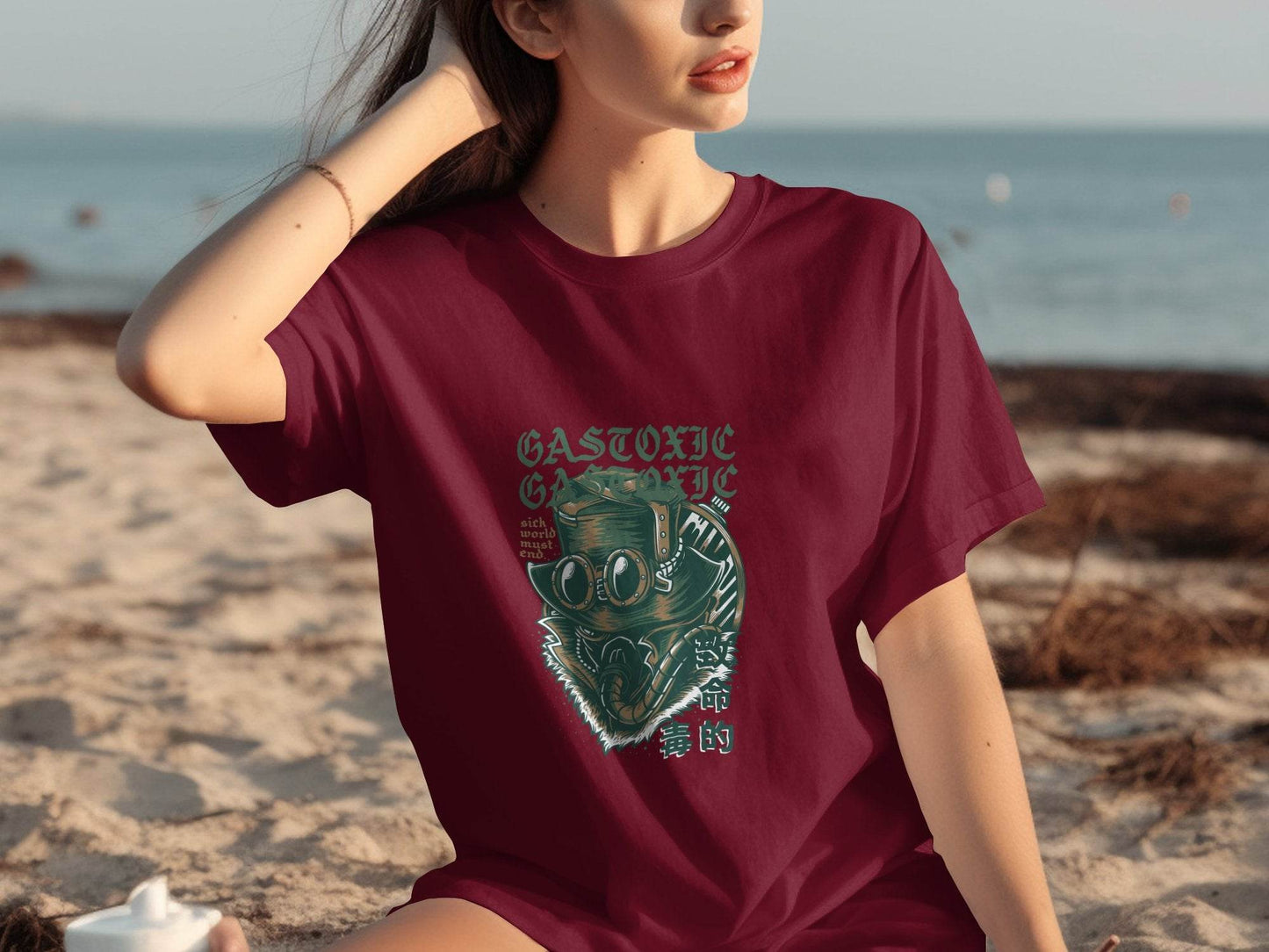Gastoxic Sick World Must End Illustrated Artwork T-Shirt - Design & Vybe