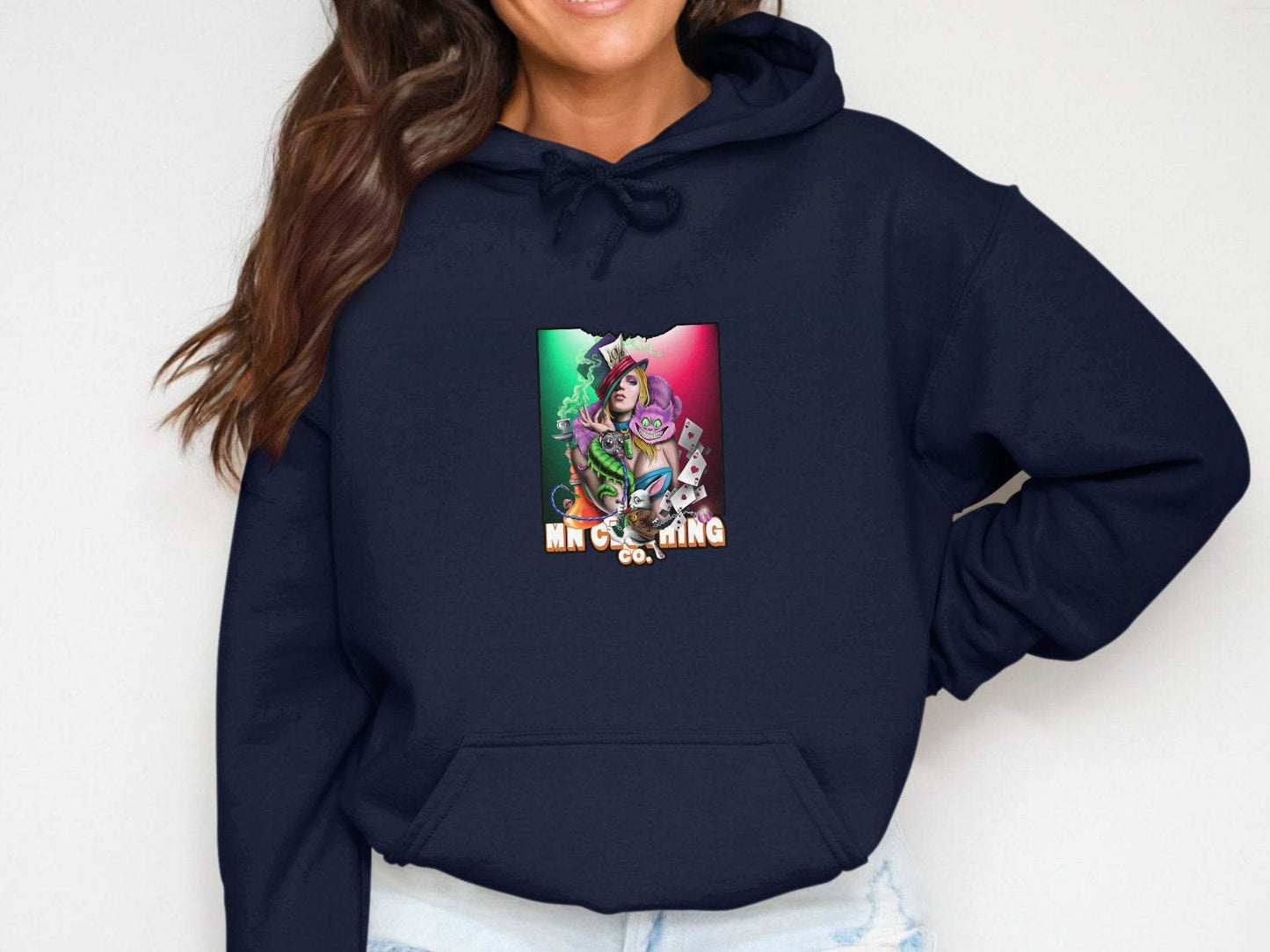 A Trip to Wonderland Mad Hatter Graphic Hoodie - Design & Vybe
