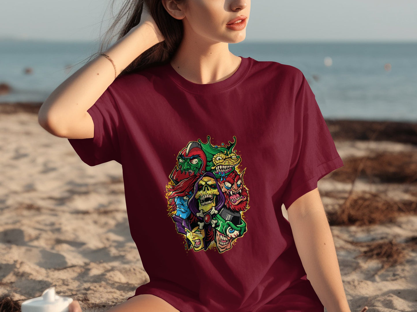 Unique Illustrated Group Monster Portrait TShirt product type