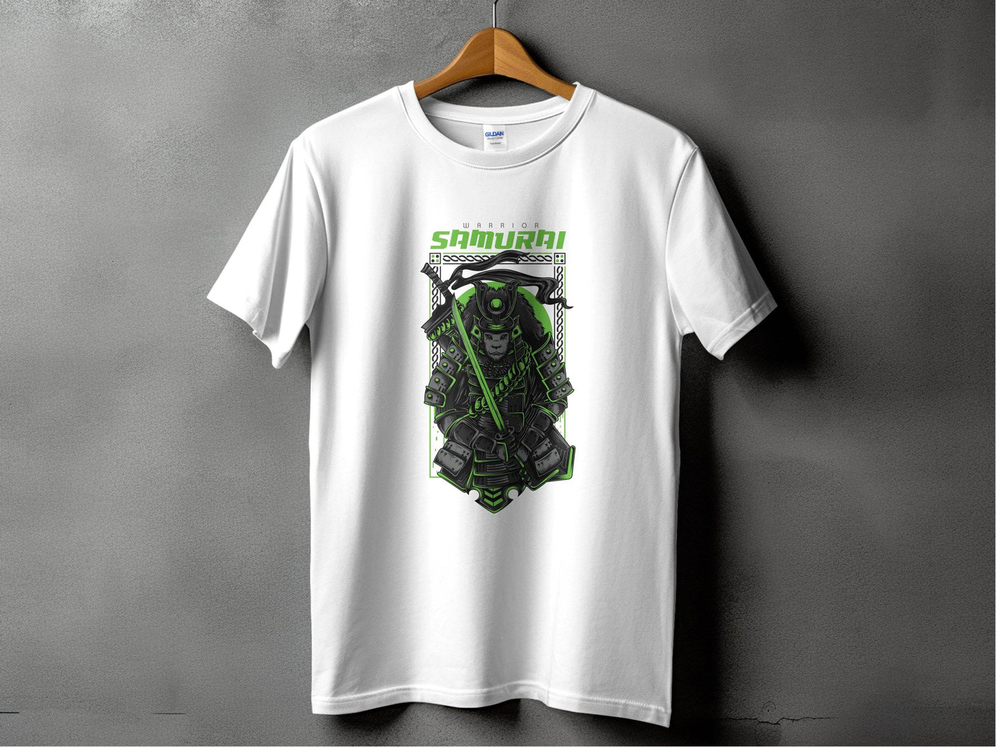 Warrior Lion Samurai Design Graphic Art T-Shirt - Design & Vybe