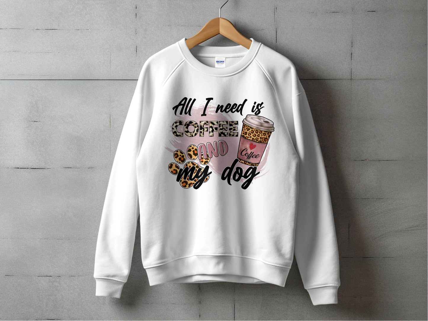 All I Need Is Coffee And My Dog Lovely Coffee Sweater - Design & Vybe