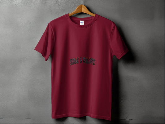 Rise and Grind Red Graphics Motivational Slogan T-Shirt - Design & Vybe