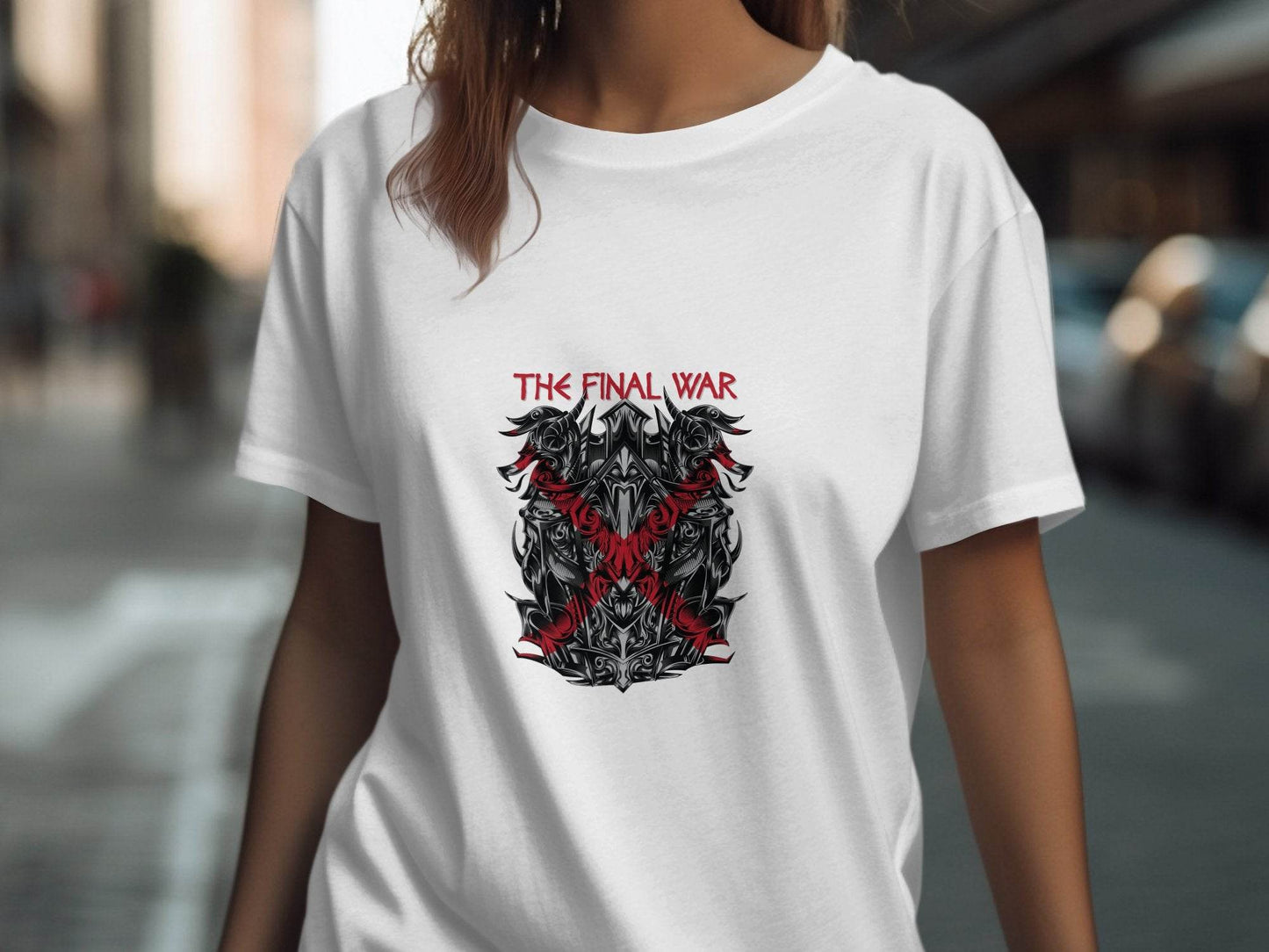 The Final War Dragon Design Graphic Print T-Shirt - Design & Vybe