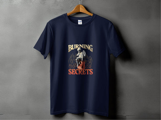 Burning Secrets Angel Graphic Novelty Design Cool T-Shirt - Design & Vybe